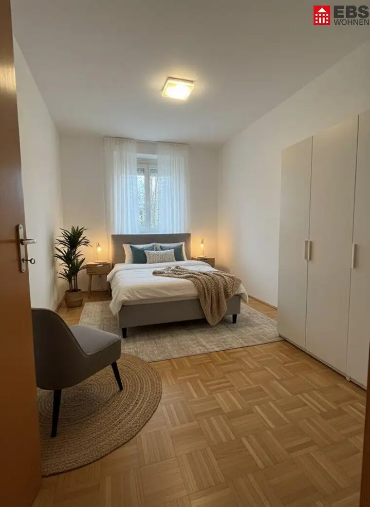 Sanierte 2-Zimmer-Wohnung inkl. Heizung mit eigenem Garten, Aufzug &amp; Parkplatz – ausschließlich für Pensionisten! Verfügbar ab sofort!