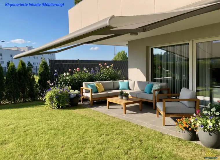 Traumhafte 3-Zimmer Gartenwohnung in Linz Pichling | 80 m2 + 180 m2 Garten + 2 TG-Plätze | TOP Ausstattung