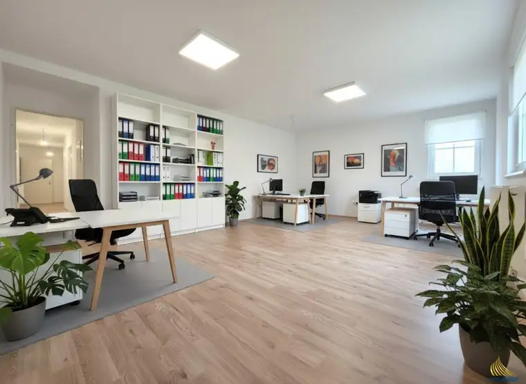 Kernsaniertes Büro mit Gemeinschaftsgarten – perfekt für den professionellen Neustart!