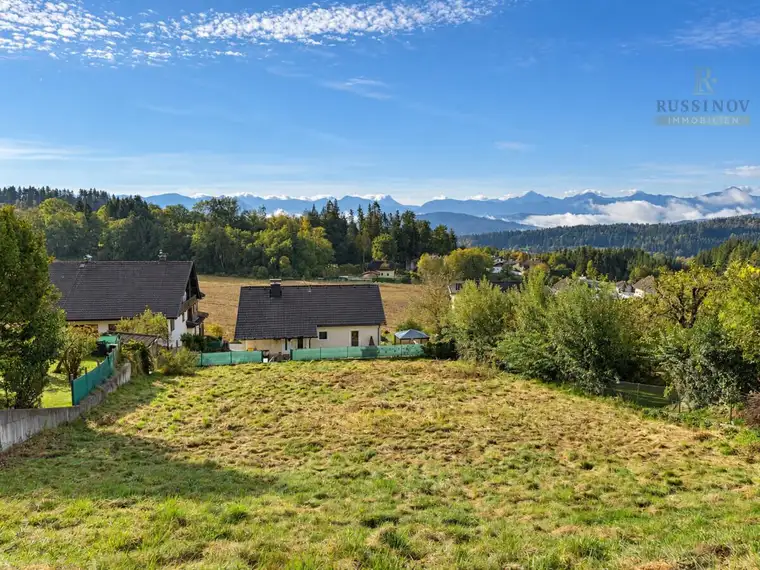 Sonniges Grundstück mit Weitblick auf die Karawanken!#Weitblick #keine Bebauungsverpflichtung! #voll erschlossen