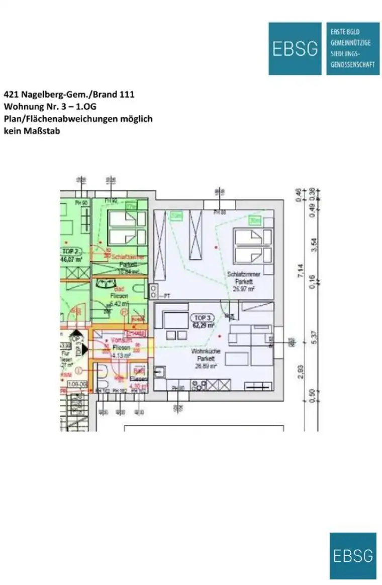 2-Zimmerwohnung im 1.OG
