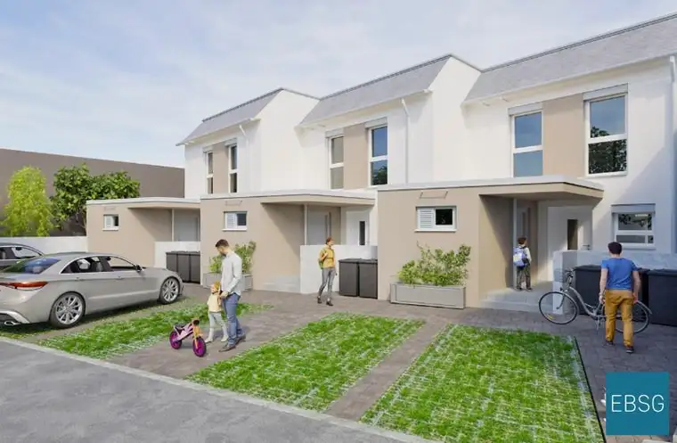 Modernes Reihenhaus mit Garten in ruhiger Lage