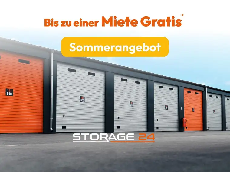 SOMMERAKTION 50% auf 35m² und 56m² - Moderne 28-112m² Garagen und Lagerräume mit Strom zur Miete | Jederzeit kündbar