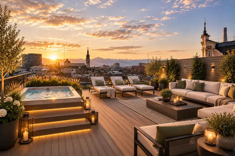 City Life Above – Exklusives Penthouse mit Dachterrasse!