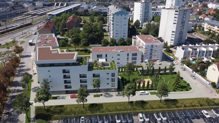 PROVISIONSFREI – Stilvolle 3-Zimmer-Wohnung in Wels: Ihr neues Zuhause mit Balkon &amp; Tiefgarage!