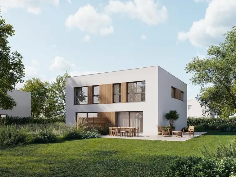 Neubau: Doppelhaushälfte 119 m² mit Garten in Sitzenberg-Reidling
