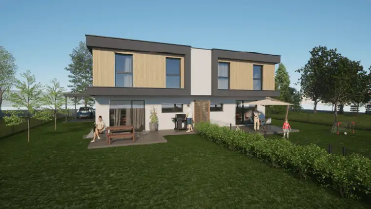 4 Neubau-Doppelhäuser (ca. 105m²) in Grafendorf bei Hartberg – Wohnen in ruhiger Siedlungslage