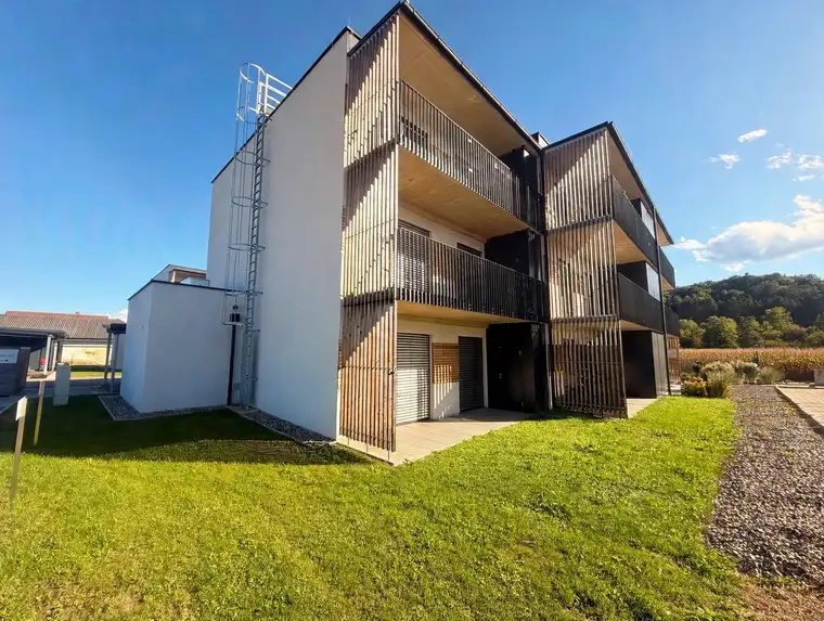 Moderne "bereits vermietete" 2-Zimmer-Anlegerwohnung (55,43 m²) mit Terrasse &amp; Eigengarten in Untergroßau/Sinabelkirchen