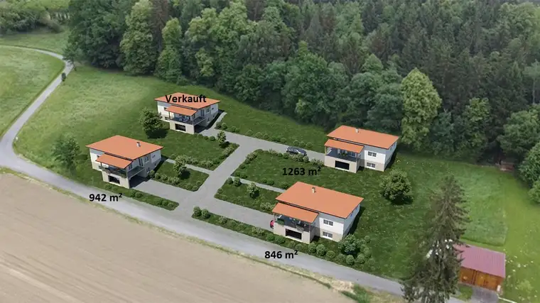 1.263m² großes Grundstück in Aussichtslage in Gniebing bei Feldbach - BAUPLATZ -