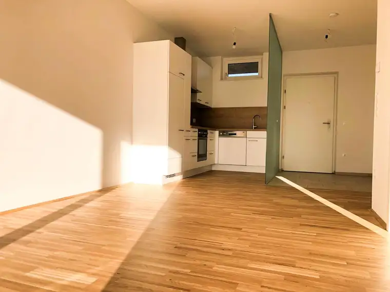 Graz-Puntigam! Nette 2-Zimmer-Mietwohnung (ca. 39,46 m²) mit großem Balkon