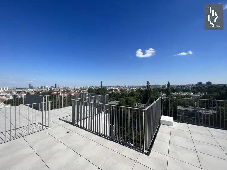 Exklusive Dachgeschosswohnung mit 360-Grad-Panoramablick in Oberdöbling