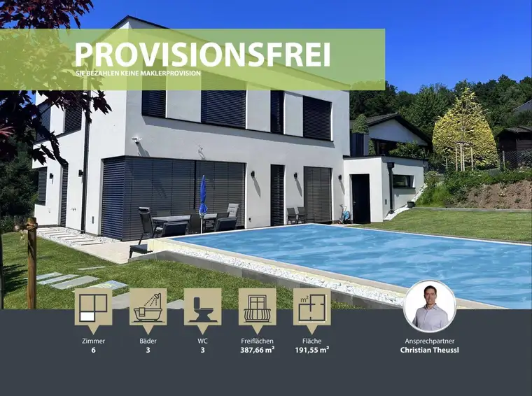 Neubau 2024 || traumhafte moderne Neubauvilla mit Ausblick über Gablitz || Pool