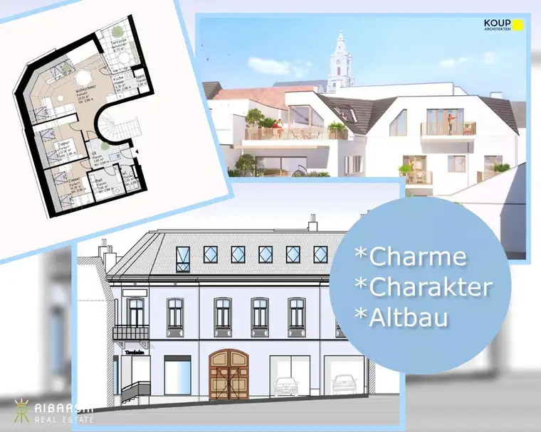 PROVISIONSFREI - Wohnen in Verbundenheit - Charakterwohnung mit urbanem Touch und uneinsehbarer Dachterrasse
