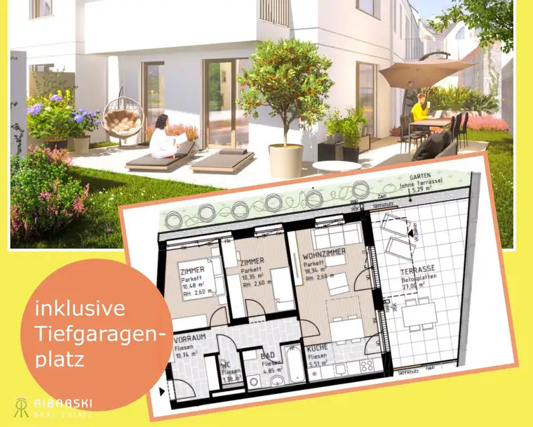 PROVISIONSFREI inkl. 1 TG Platz - Wohnen in Verbundenheit - sonnige Wohnung mit großer Terrasse - B Top 5
