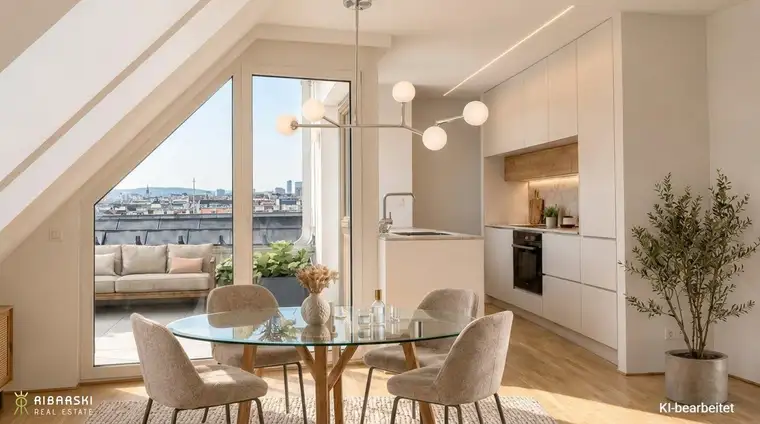 Wohnen in Verbundenheit - Charakterwohnung mit uneinsehbarer Dachterrasse - provisonsfrei, inkl. 2 TG Plätze