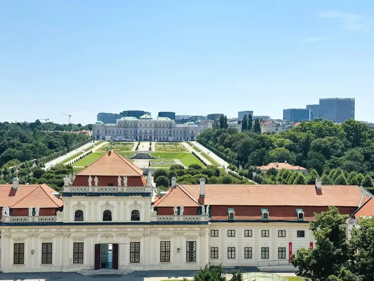 TOP-BÜROFLÄCHE IM ZENTRUM MIT BLICK AUF DAS SCHLOSS BELVEDERE