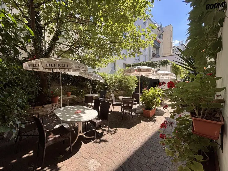 Gastronomielokal mit Schanigarten und Innenhof-Gastgarten in Kaisermühlen - unbefristeter Vertrag !