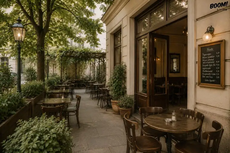 Lokal mit einem riesigen Gastgarten im 21. Bezirk Wiens