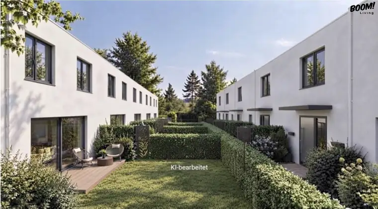 NEUBAU IN GROSSWEIKERSDORF | 16 Reihenhäuser ab € 390.000 | rund 110 m² Wohnnutzfläche + ca. 9 m² Terrasse + Eigengarten