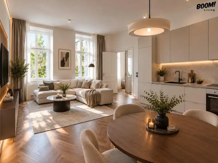 Wunderschön generalsaniert – 2-Zimmer-Altbauwohnung mit modernem Bad