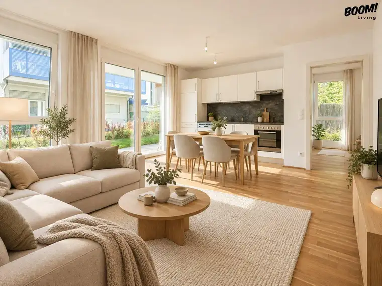 3-Zimmer-Gartenwohnung mit Terrasse – nahe U1 Kagraner Platz