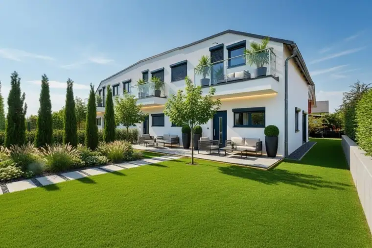 Modernes Reihen-Eckhaus mit Garten // Terrassen // Stellplätze – Wohnen in Gänserndorf