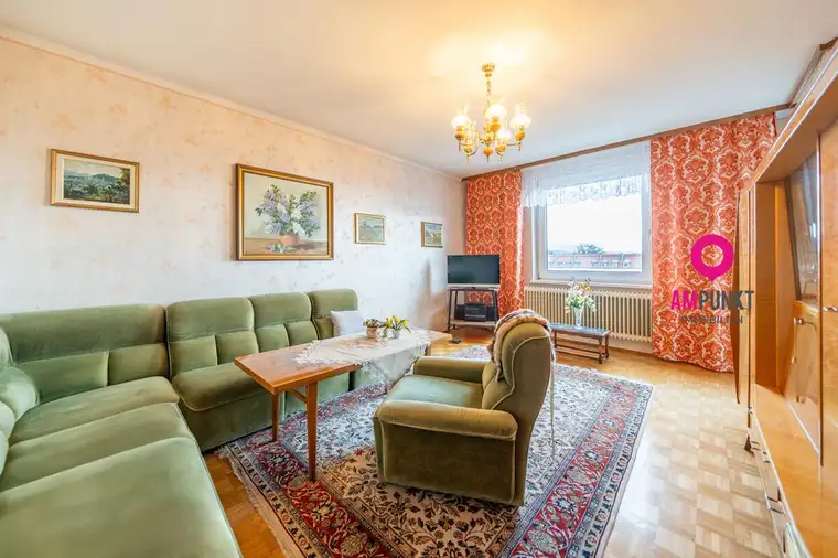 Über den Dächern von Taxham: 3,5 Zimmer mit Gaisbergblick im 5. Liftstock