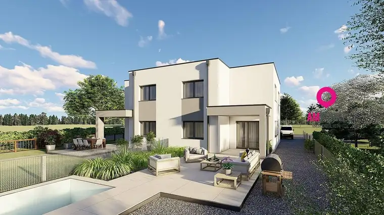 Exklusive Neubau-Doppelhaushälften in Hallwang – Bergblick und Wohnkomfort vereint!