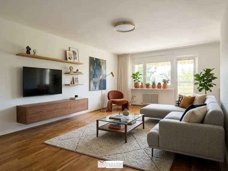 Gepflegte 3-Zimmer-Eigentumswohnung mit Südwest-Loggia in ruhiger Lage von Baden