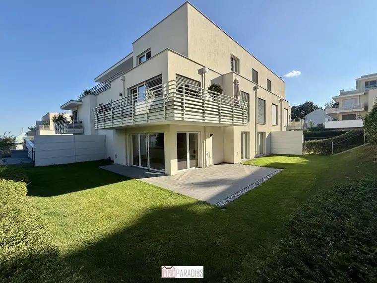 Neuwertige 3-Zimmer-Gartenwohnung inkl. TG-Stellplatz in exklusiver Lage am Badener Mitterberg