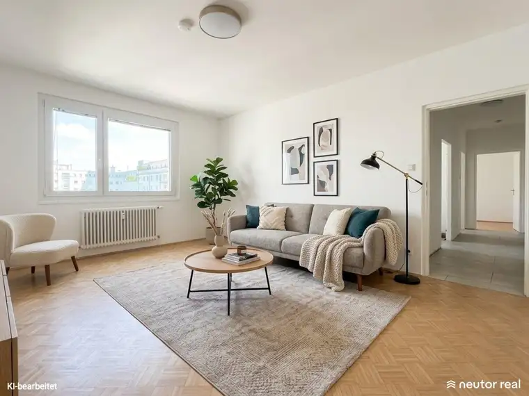 Teilsanierung – Ruhige 3-Zimmer Wohnung – Innenhoflage – Praktischer Grundriss – Nahe U2