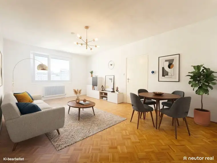 Teilsanierung – Ruhige 3-Zimmer Wohnung – Innenhoflage – Praktischer Grundriss – Nahe U2