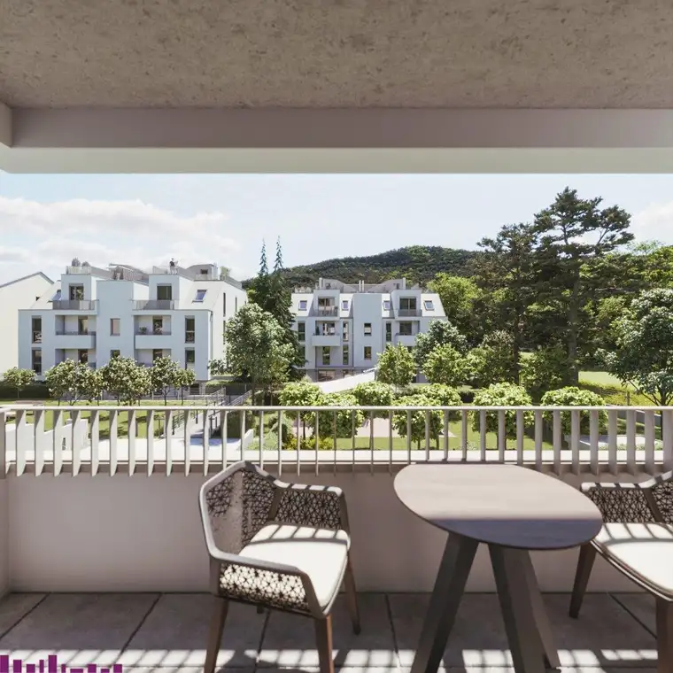 Abkühlen im hauseigenen Pool .... Ihre Traumwohnung mit Terrasse oder Garten und Fernblick Nähe Maurer Wald PROVISIONSFREI !!