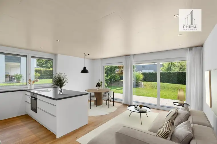 Moderne 3-Zimmer-Wohnung mit großzügigem Privatgarten