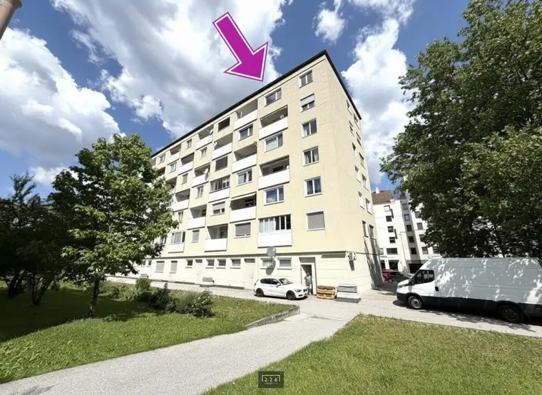 226 Immobilien: INNSBRUCK-PRADL | 5-Zimmer-Wohnung | ca. 126 m² Wohnfläche | 6.OG (Dachgeschoss) | 2 Loggien
