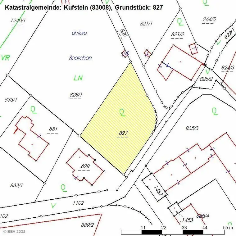 Bauerwartungsland in Kufstein/Sparchen