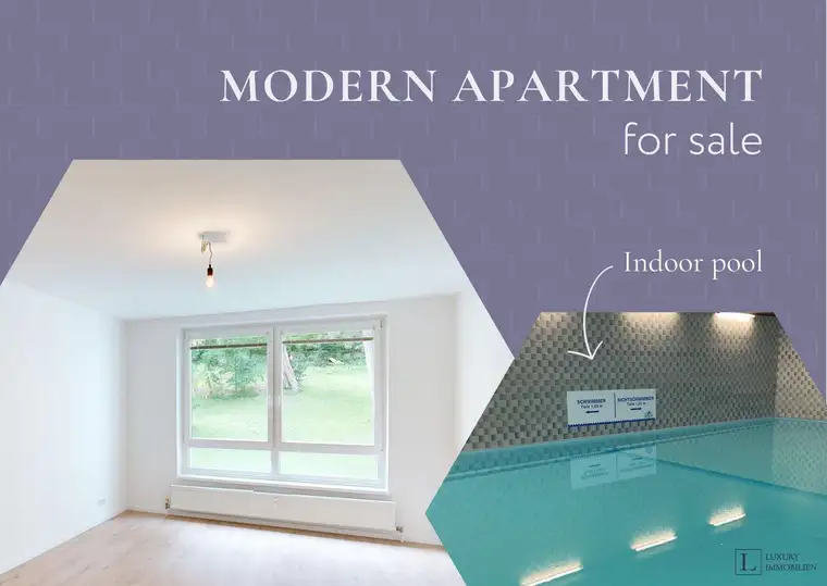 Premiumwohnung mit 2 Schlafzimmern und Indoor-Pool // Erstbezug nach Sanierung // Ruhe und Natur vor den Toren Wiens