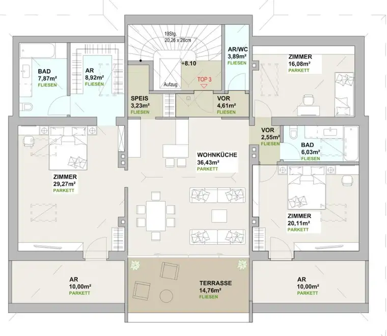 3 exklusive Einheiten in einer Villa – jetzt noch mitgestalten! Hohe Altbau-Räume, stilvolle Stuckelemente, Fußbodenheizung, Luftwärmepumpe u. v. m.