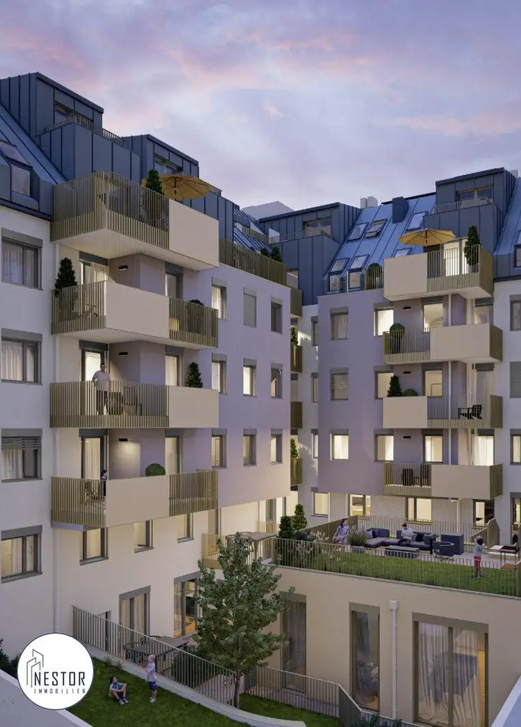 Anlegerwohung | Moderne 4-Zimmer-Wohnung mit Balkon nahe der Alten Donau | Vermietet