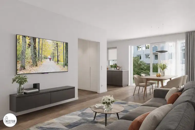 Provisionsfrei | Erstbezug | Moderne 2-Zimmer-Wohnung mit Terrasse und Garten im Herzen von Liesing – Schlüsselfertig