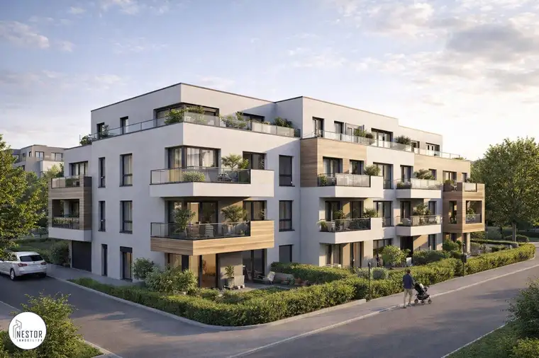 Provisionsfrei: Moderne 2-Zimmer-Wohnung mit Terrasse &amp; Eigengarten in urbaner Lage