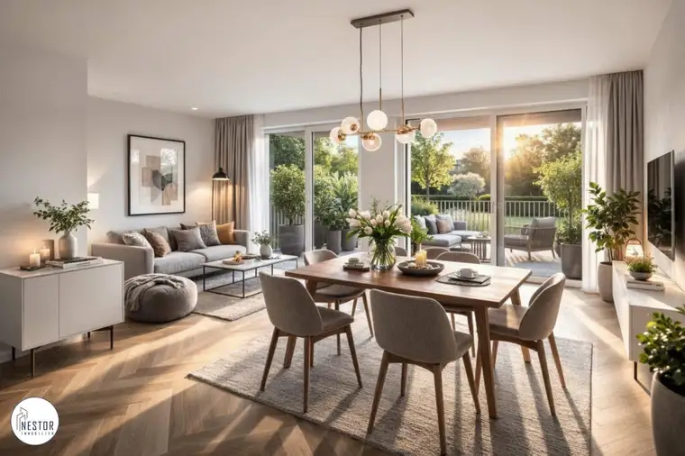 Provisionsfrei: Erstbezug 2-Zimmer-Wohnung mit Garten &amp; Terrasse