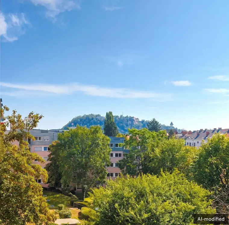 WG-geeignete 3-Zimmer-Wohnung mit herrlichem Blick auf den Schlossberg und TG-Stellplatz