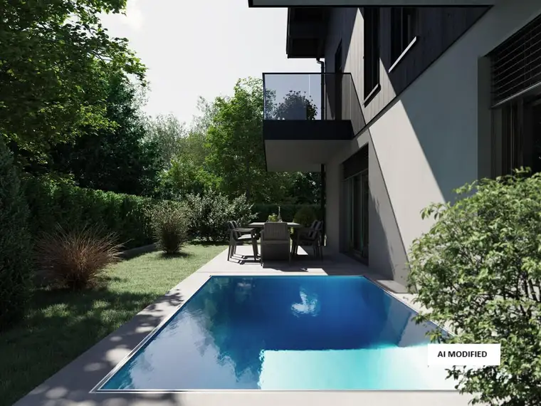 Neubauprojekt "Das Riedl" TOP2 - Gartenwohnung mit Pool.
