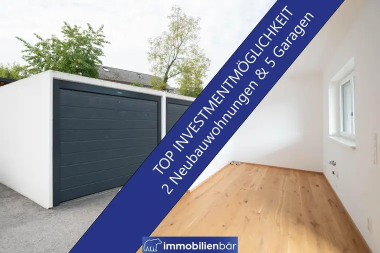 Top-Investment für Anleger: Zwei Neubauwohnungen und 5 Garagen als Paket in Sierninghofen-Neuzeug