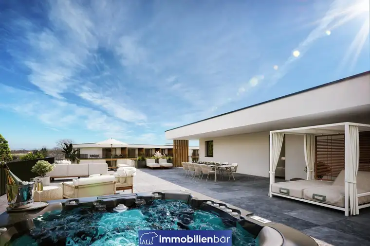 Penthouse-Feeling: 4-Zimmer-Wohnung mit riesiger Dachterrasse