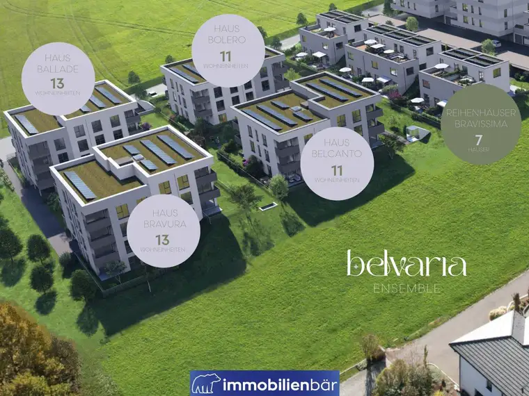 BELVARIA - Ensemble - 4 Zimmer Gartenwohnungen