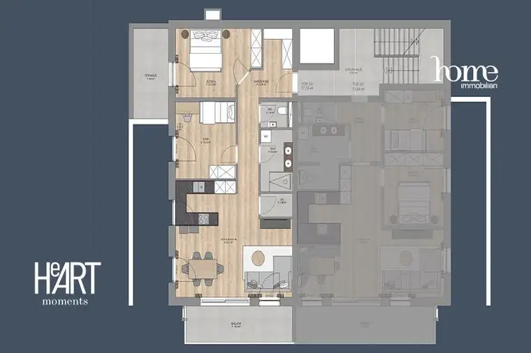 Exklusive Dreizimmer-Terrassenwohnung in Hart im Zillertal | HeARTmoments TOP 04 - PROVISIONSFREI DIREKT VOM BAUTRÄGER