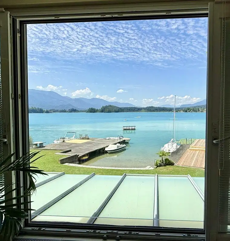 Rarität am Faaker See! Private Badewiese - direkter Seezugang!