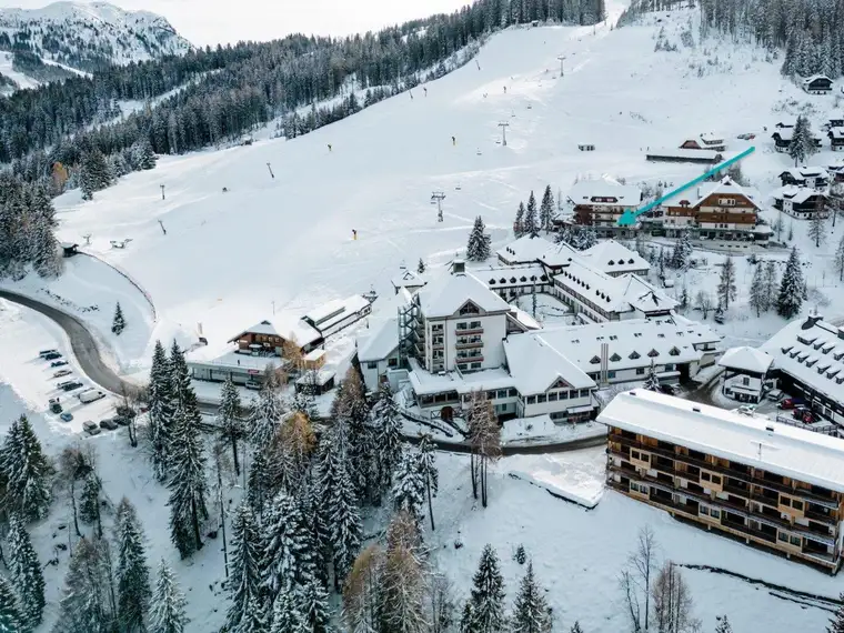 Ski-in/Ski-out am Nassfeld: Gepflegtes Apartment mit Balkon